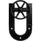 Ekena Millwork Premium Wagon Wheel Horseshoe Roller Hanger w/ Bolts for Barn Door for 1 3/8" Doors, Matte Black GB60013R2WMB - alternate 2